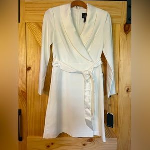 Adrianna Papell Tuxedo Sheath Dress.